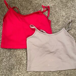 Balance Athletica Tanks - pink & grey